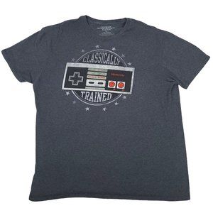 Nintendo Classically Trained T Shirt Size XL Controller Graphic Top Short Sleeve